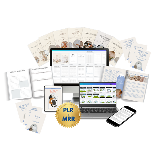 Paquete Productos Digitales Todo en uno PLR y MRR